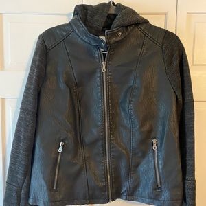 Faux leather jacket